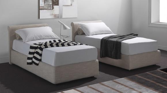 Letto contenitore Lugano: Testata letto imbottita